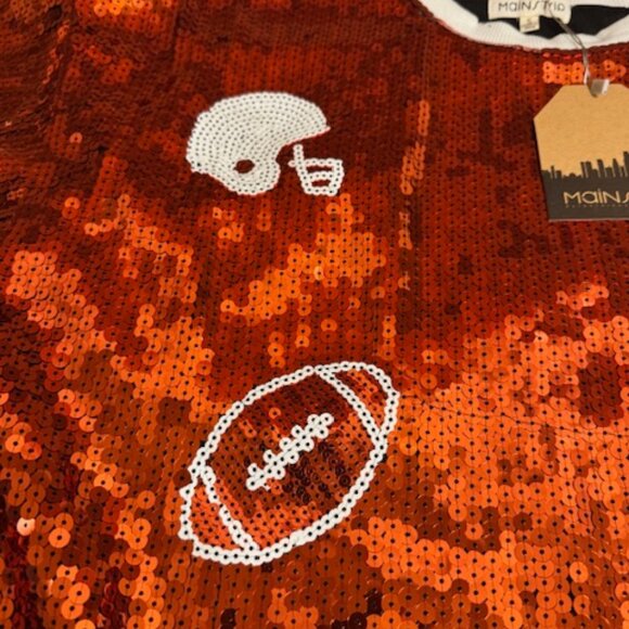 Texas Women's Apparel size Large NWT bling short sleeve top - Picture 4 of 4